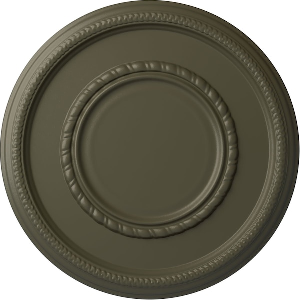 Ekena Millwork Federal Roped Large Ceiling Medallion (Fits Canopies up to 7 3/4"), 17 3/8"OD x 1 1/8"P, Witch Hazel CM17FEWHF - main